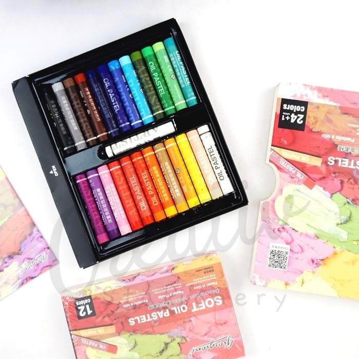 

Giorgione Soft Oil Pastel Crayons 12 24 36 48 Colors Warna G-OP