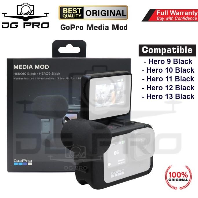 Gopro Media Mod For Hero 9 Hero 10 Black - Gopro Hero9 Hero10 Original New Stok