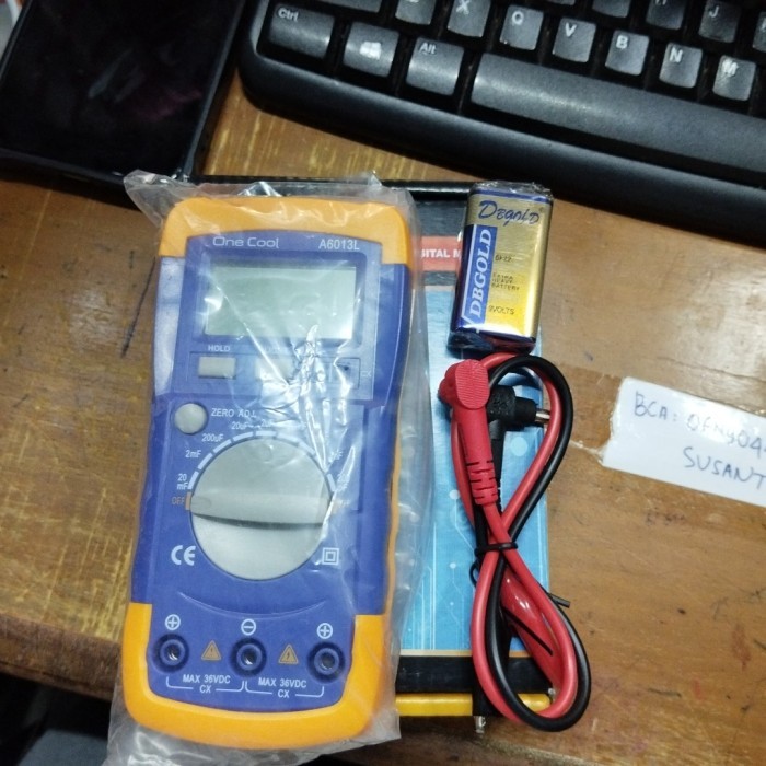 TESTER KAPASITOR MULTIMETER DIGITAL CAPASITOR ALAT UKUR KAPASITOR