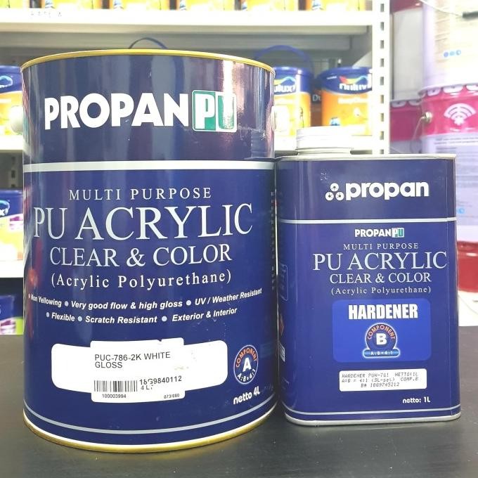 Cat Pu Acrylic Pu Propan Pu Puc-786-2K White Doff (5 Liter)