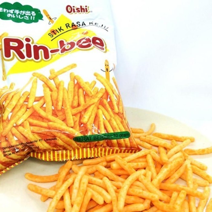 

BARANG TERLARIS Oishi Rinbee Rasa Keju 1 Dus isi 80 Pcs