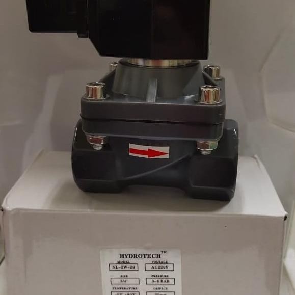 Sale Selenoid Valve 1/2 Inch Nylon Merk Hydrotech 220V Nc