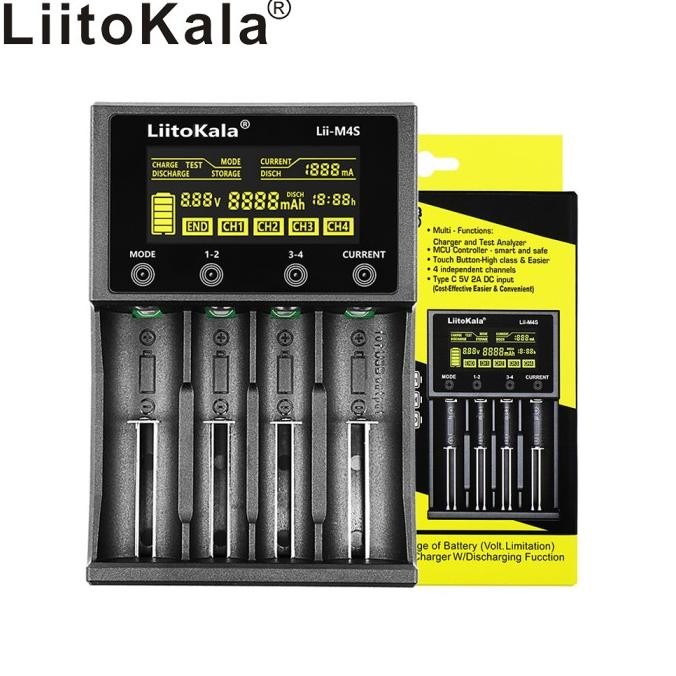 Charge Liitokala Lii-M4S Original New Stok