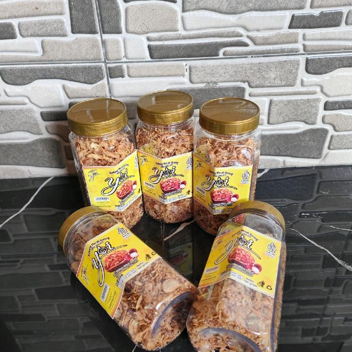 

Promo YOI KUNING SUPER , Bawang Goreng dengan kualitas super, kemasan 100g isi 5 toples Ready