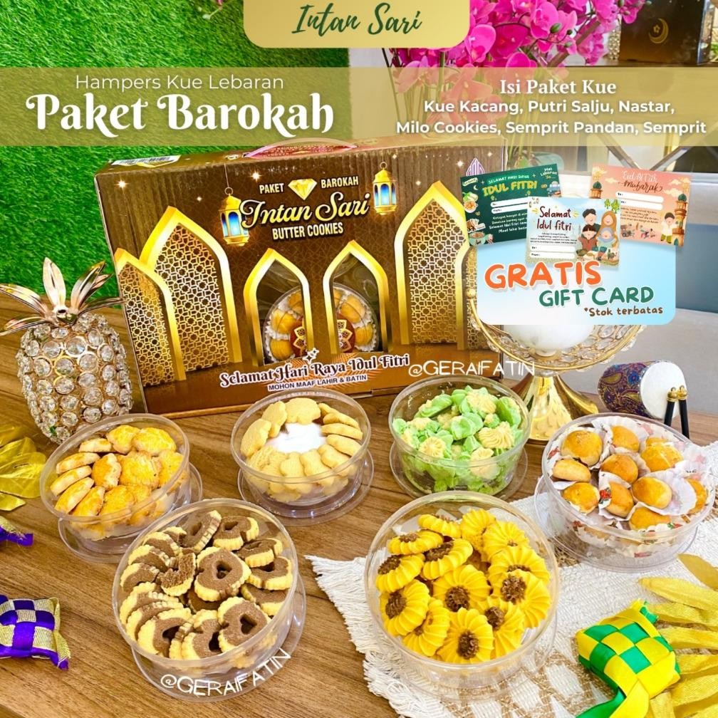 

Paket Kue Kering Intan Sari Paket Barokah Isi 6 Toples Kue Lebaran Dibuat Tahun 2025 Diskon Setengah Harga