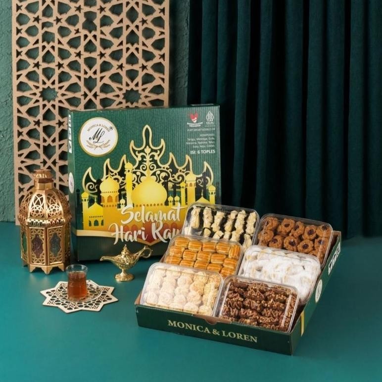 

Hampers Paket Kue Kering Lebaran Monica Loren Super Terlengkap Dan Termurah