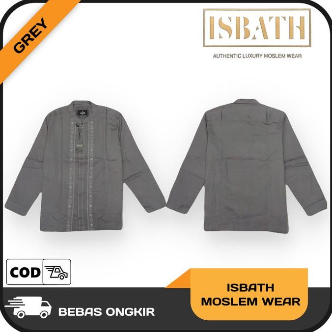 Sale Now Isbath Baju Koko Muslim Pria Lengan Panjang Bahan Katun Lembut Adem Limited Edition
