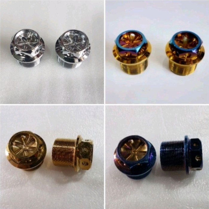 TERBARU Baut tutup as shock depan probolt FLOWER shok Satria FU karbu