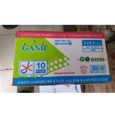 

Continous Form 9.5 x 11 4 Ply K4 bagi 2 WARNA GAND