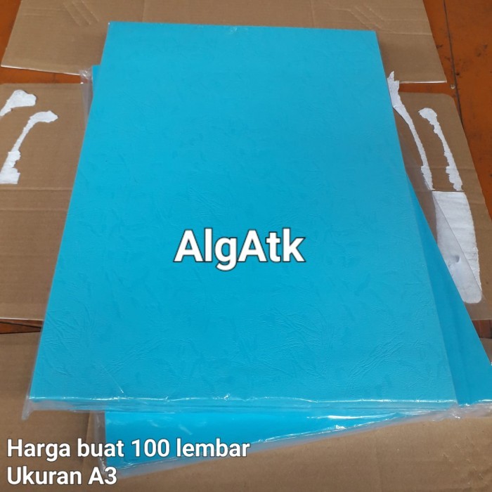 

Kertas cover jilid buffalo A3 biru benhur isi 100 lembar