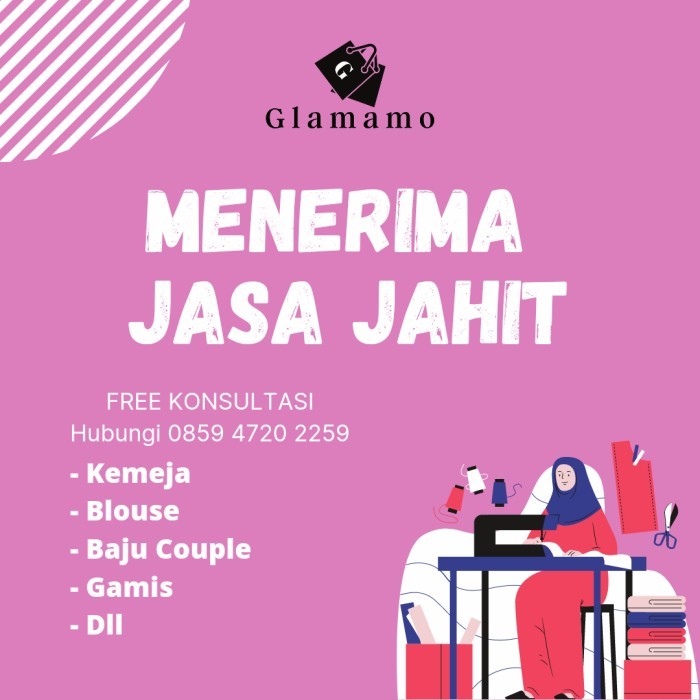 Jasa Jahit Konveksi Baju / Bikin Baju / Costume Baju / Buat Dress