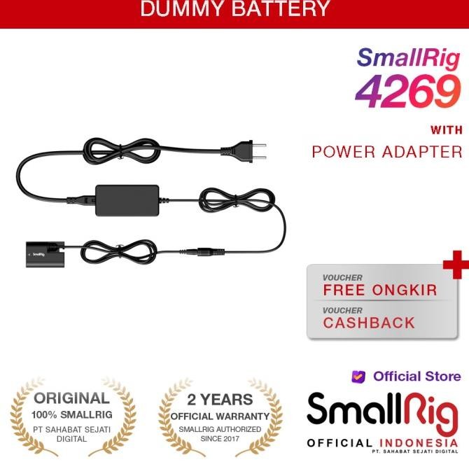 Smallrig Np-Fz100 Dummy Battery With Power Adapter Np Fz100 4269 New Stok
