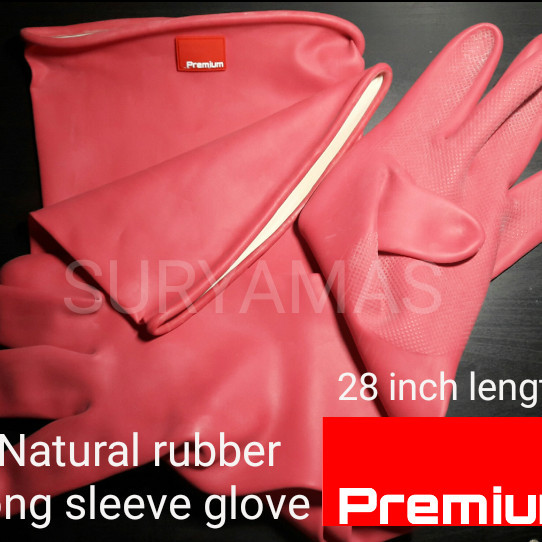 Sarung tangan karet panjang/sarung tangan sandblasting