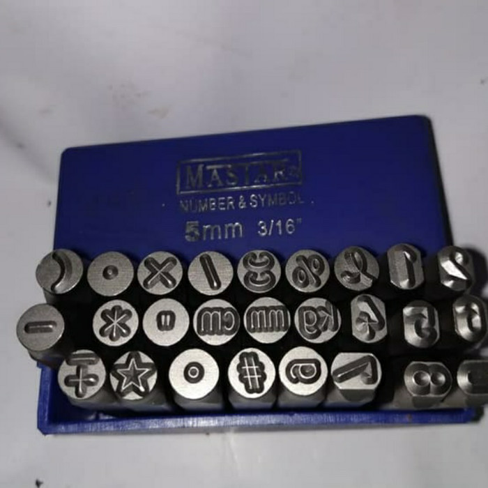 

Angka dan simbol ketok 5 mm Mastar