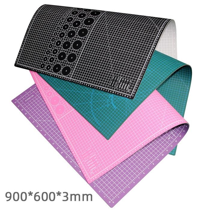 

A1 A2 A3 A4 Hijau Hitam Merah Jambu PVC Cutting Mat / Cutting Pad Double-sided Self-Healing / Alas