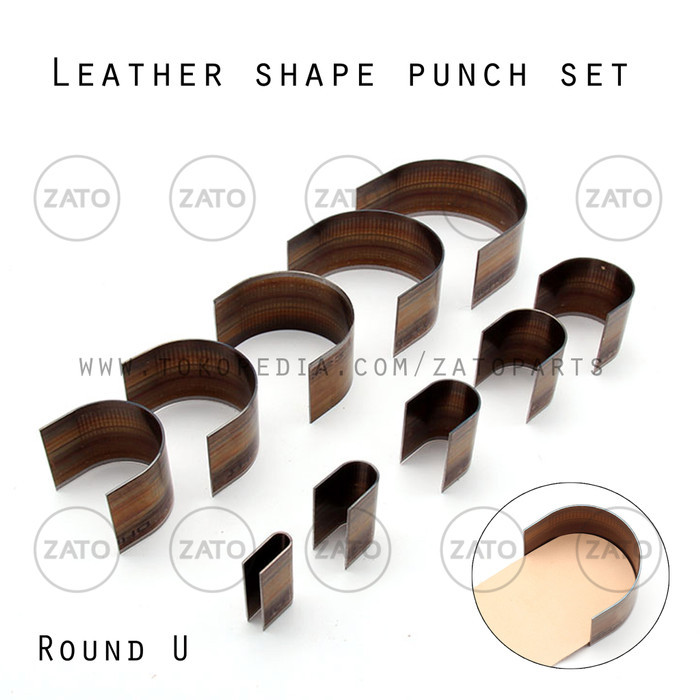 

Round U Leather shape punch set - pisau pon - leather tools