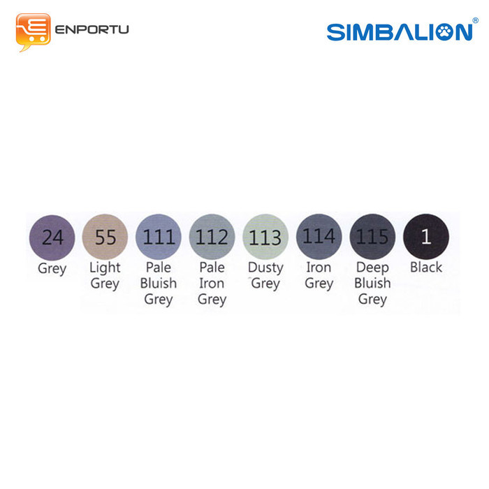 

SIMBALION BRUSH MARKER SET GREY COLOR - COLORING BRUSH PEN 8WARNA