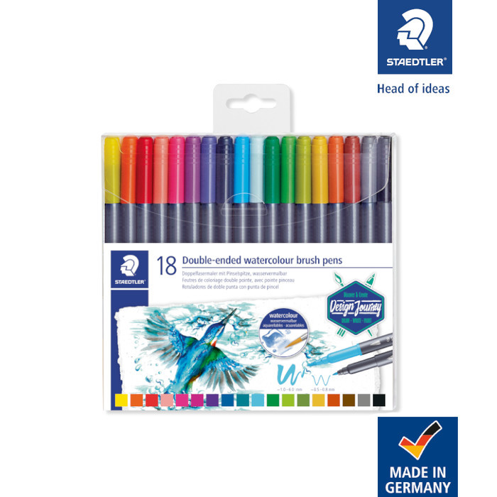

DOUBLE-END WATERCOLOUR BRUSH STAEDTLER BRUSH SET