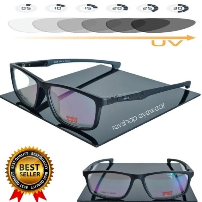 Frame Kacamata Pria Levis All Black Terlaris