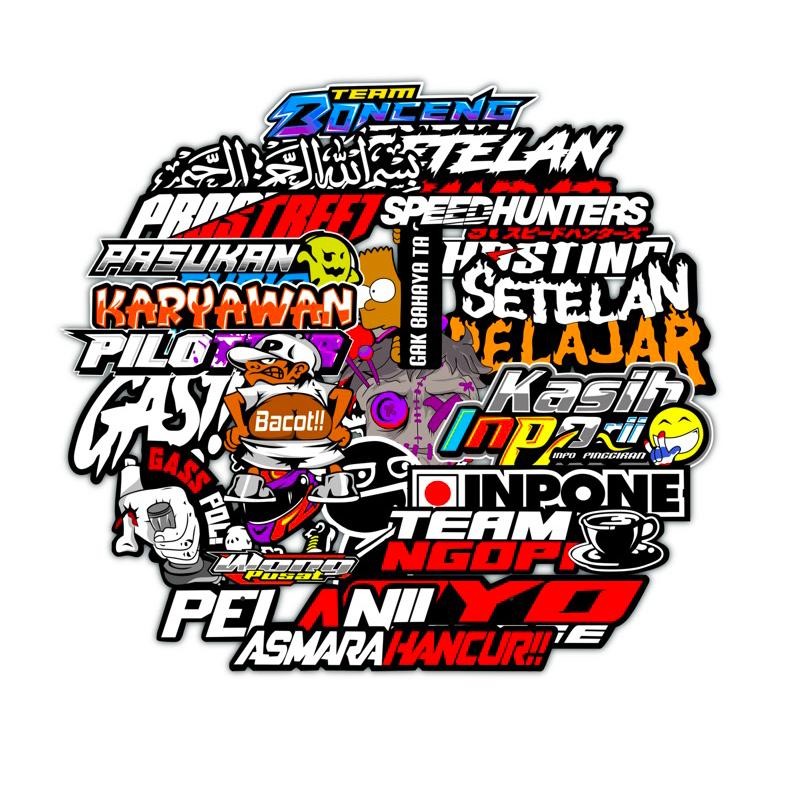 

Promo Stiker Vinyl Glosy All Pack 23 Pcs Tebal Mengkilap / Stiker Vinyl Motor / Motor Stiker / Stiker Motor Murah / Stiker Motor Sponsor Racing Sudah Terpotong Bahan Vinyl