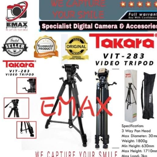 Takara Vit-283 Fluid Head Video Tripod Takara Vit 283 Vit283 New Stok