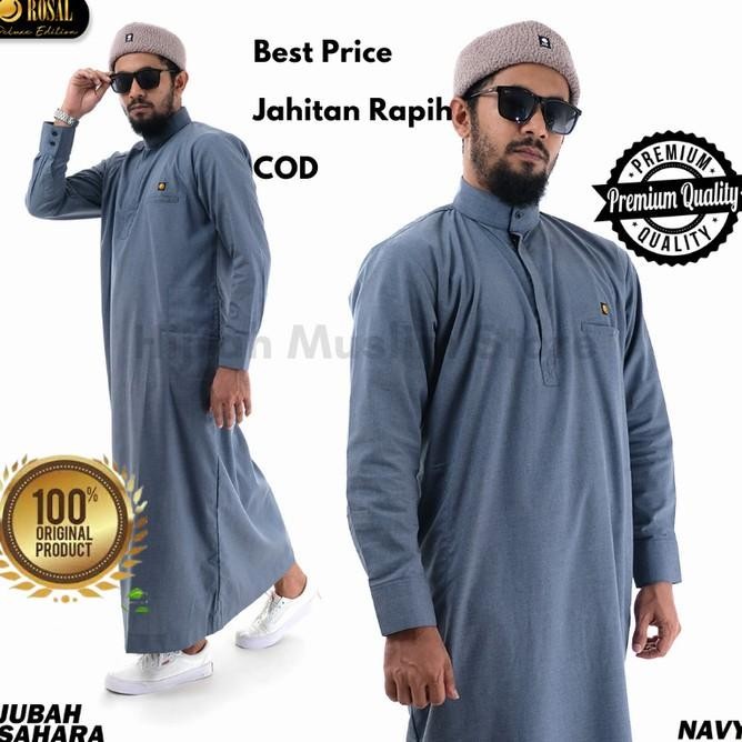MURAH  Baju Gamis Jubah Pria Katun Al Haramain Big Size Jumbo Pria Terlaris