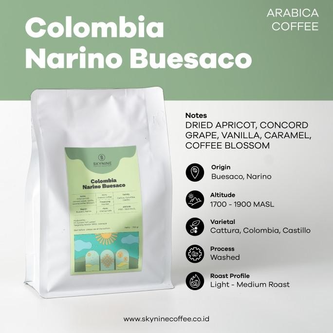 

KOPI ARABIKA COLOMBIA NARINO BUESACO ROASTED BEANS