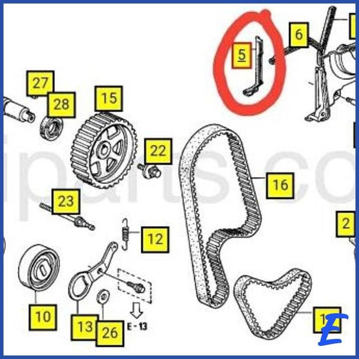 [ATT] KARET COVER TUTUP TIMING BELT BELAKANG HONDA ACCORD CIELO, S86