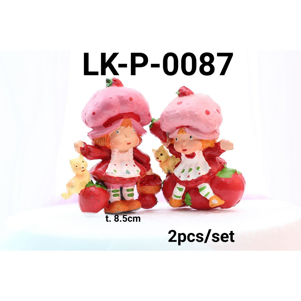 LK-P-0087 Topper mainan KARAKTER lokal Princess strawberry shortcake (MAINAN LOKAL)