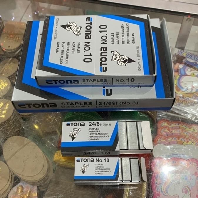 

monggo] Isi staples Etona No. 10 / Isi Staples Kecil
