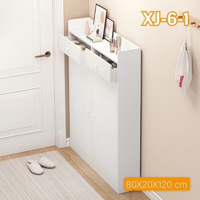 Sale Lemari Sepatu Minimalis Lemari Sepatu Tertutup Xj-6-1 Rak Sepatu Dinding Rak Serbaguna