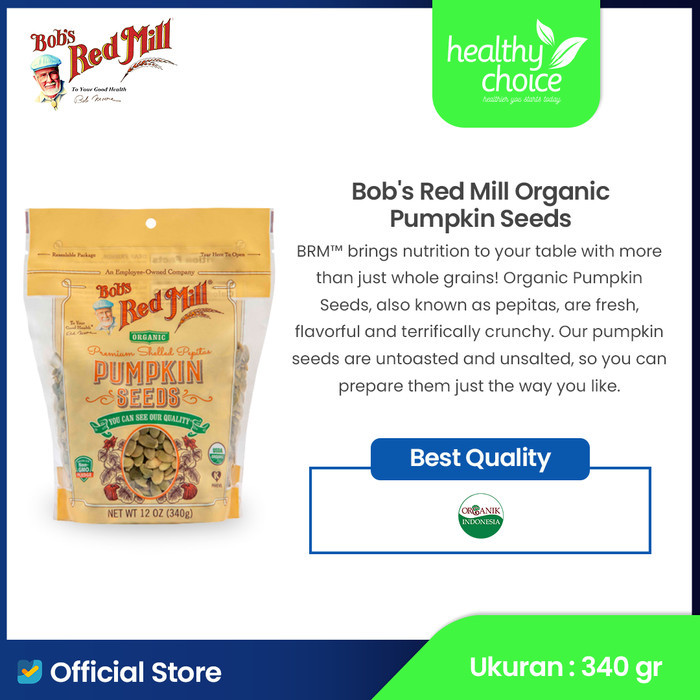 

BOB'S RED MILL ORGANIC PUMPKIN SEEDS 340 GR