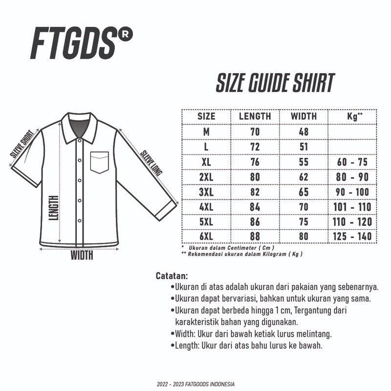 Fatgoods Kaos Kurta Bigsize Pria Jumbo lengan pendek Cotton 24 s White