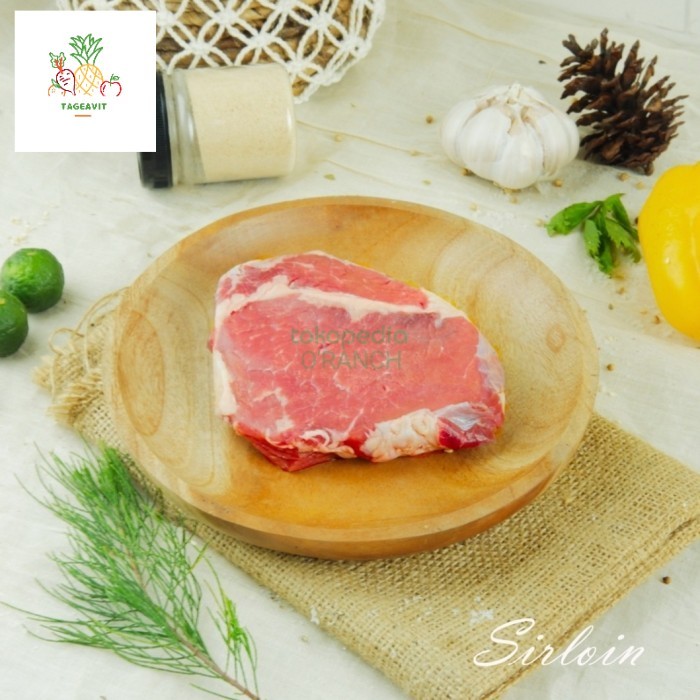 

Sirloin Grass Fed Organic Daging Sapi Organik Has Luar Wahyu Beef