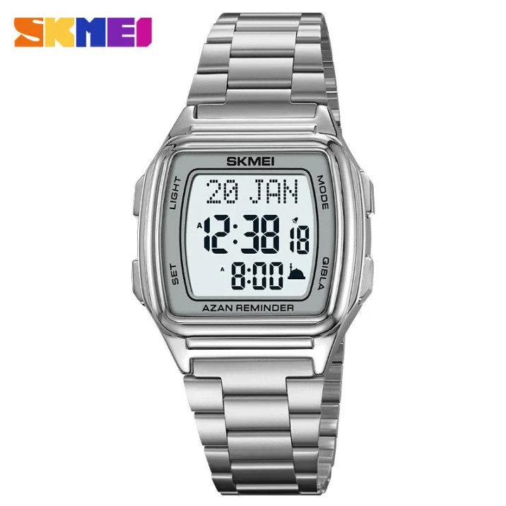SKMEI Jam Tangan Digital Pria Muslim Qibla