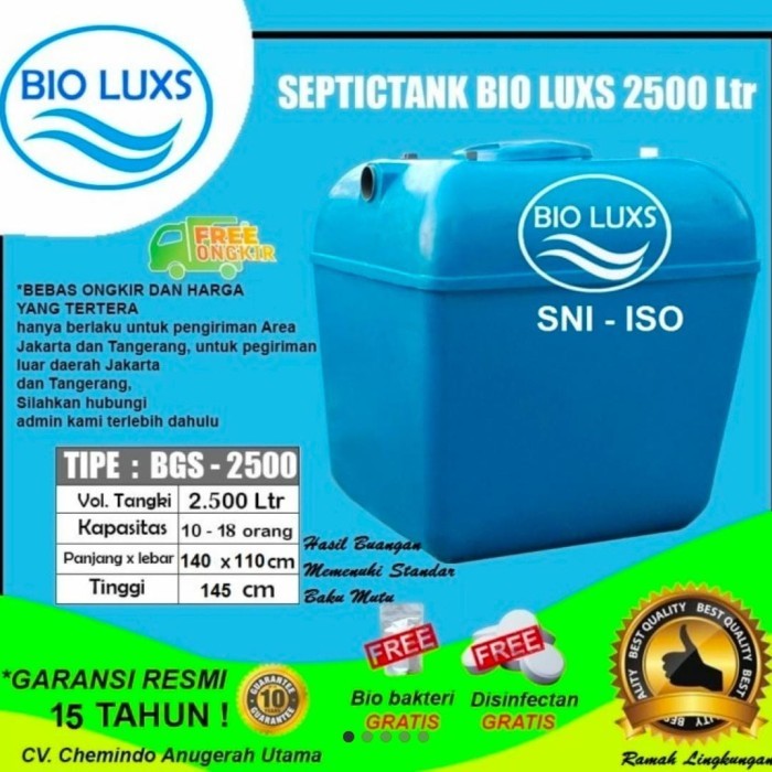 septictank, septictank biotech, biofil 2500 liter
