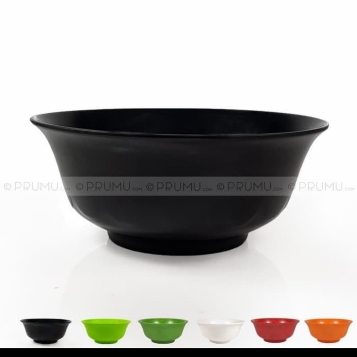 ~~~~~] Mangkok Unica Melamin Mangkok Hitam Jepang Bento Mangkok Mie M9706
