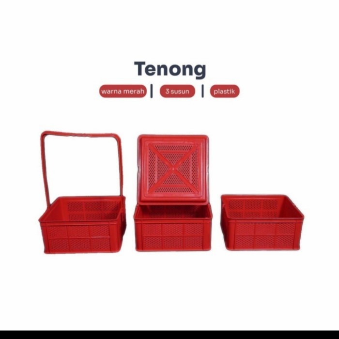 best seller] Tenong Susun 3 Rantang Susun Keranjang Susun Rantang Kue Makanan