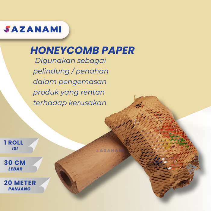 PROMO HONEYCOMB PAPER 30CM KRAFT PAPER WRAP PEMBUNGKUS KERTAS WRAP KERTAS HONEYCOMB
