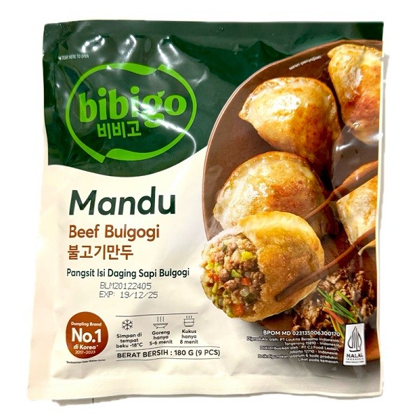 

CJ BIBIGO MANDU BEEF BULGOGI 180 GR