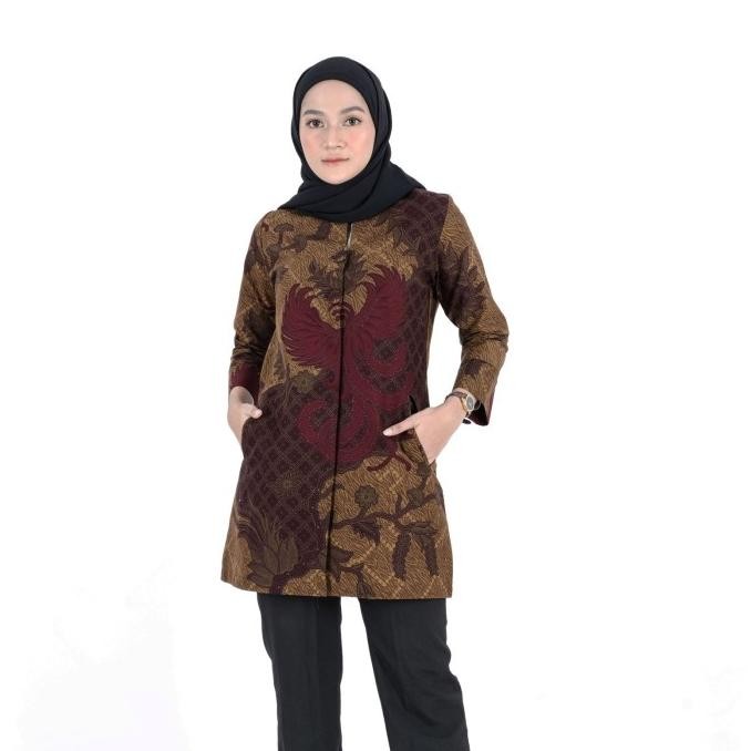baju batik sarimbit pria dan wanita couple seragam kantor pesta gb46 Terlaris