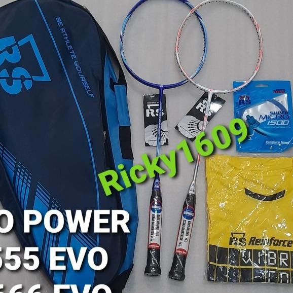 RAKET BADMINTON RS - ISO POWER 555 EVO - ISO POWER 666 EVO Terlaris