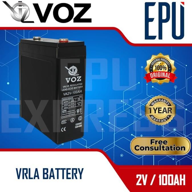 Aki Solar Panel VOZ 2V 100AH Aki UPS Aki Tenaga Surya Aki BTS Tower