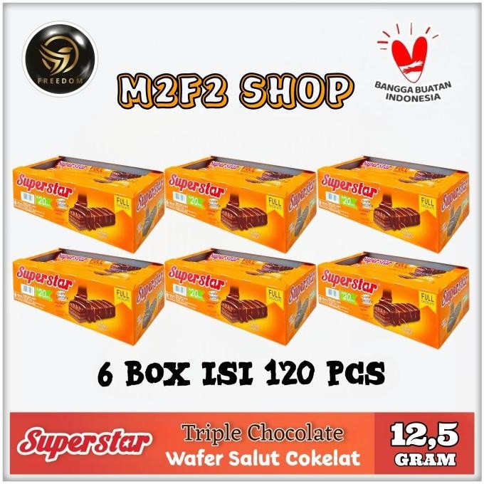 

Wafer Superstar Triple Chocolate | Cokelat - 16 Gr (Harga 6 Box) Berkualitas