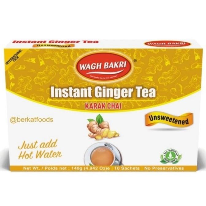

*:*:*:*:*] Wagh Bakri Instant Ginger Tea Unsweetened / Karak Chai India Teh Jahe
