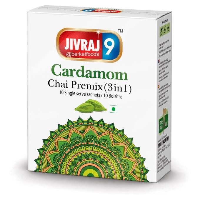 

cusss order] Jivraj 9 Cardamom Chai Premix Instant Tea / Teh Kapulaga India Sachets