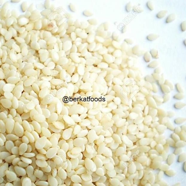 

:<:<:<:<] Biji Wijen Putih Segar / White Sesame Seed Fresh Import Super Berkat F
