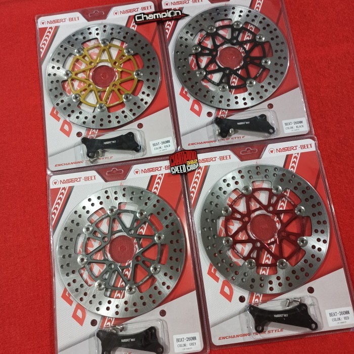 Piringan Cakram Depan Floating Nassert Beet 260mm Beat Scoopy Karbu