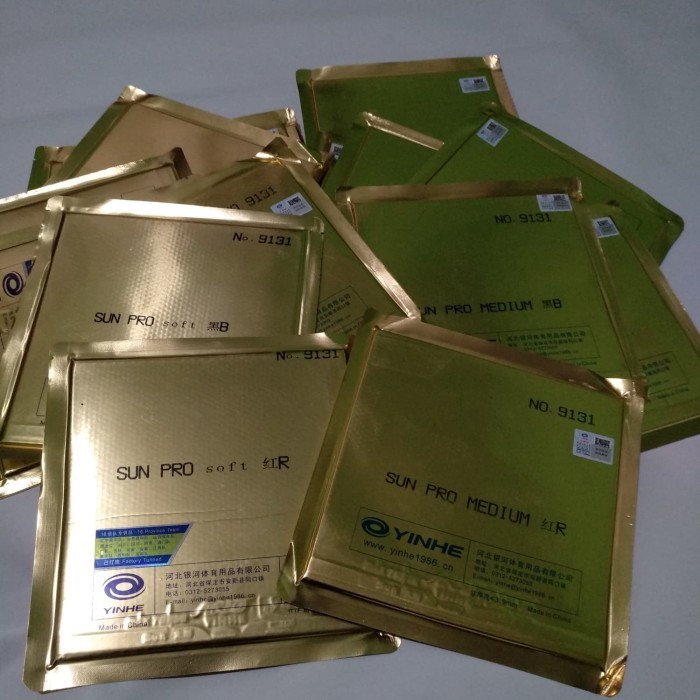 Karet Pingpong Tenis Meja Yinhe Sun Pro Soft Dan Medium