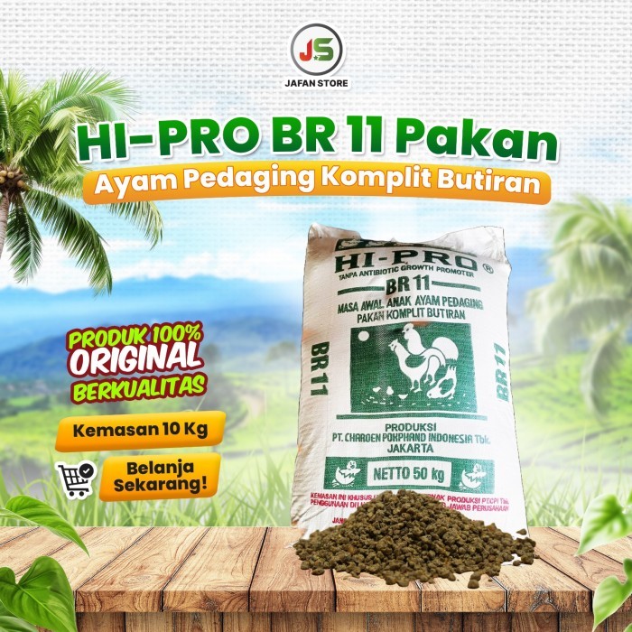 BR11 Crumble Pakan Ayam Ras Pedaging HI PRO (10 kg)